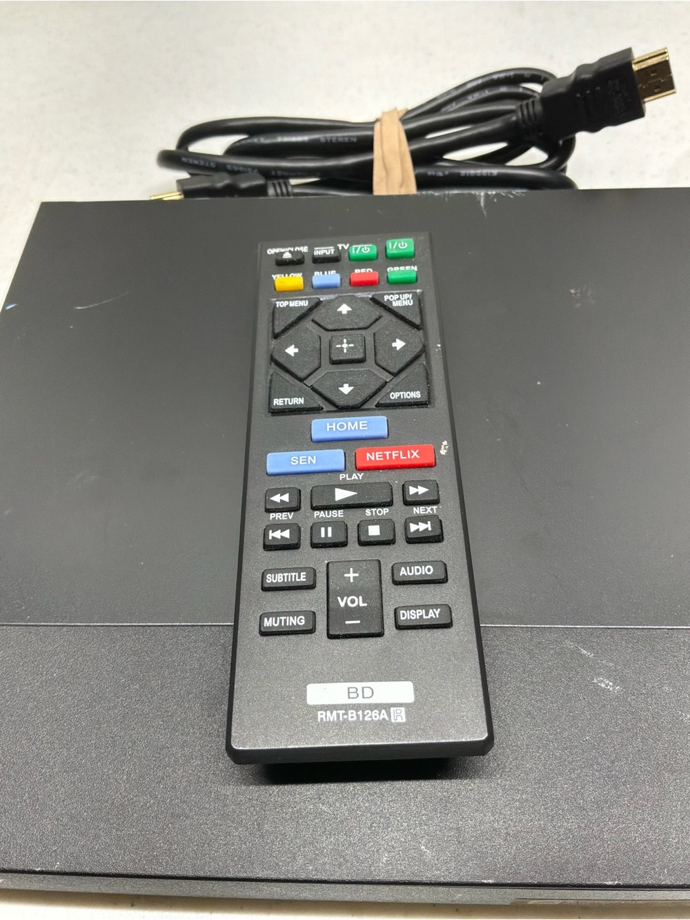 Sony Black Blu-ray/DVD Player with Remote and USB Port - Picture 3 of 9